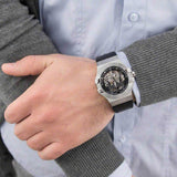 Maserati Potenza Automatic Black Dial Black Leather Strap Watch For Men - R8821108038