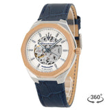 Maserati Stile Automatic Limited Edition White Dial Blue Leather Strap Watch For Men - R8821142001