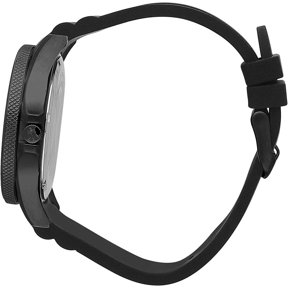 Maserati SFIDA Quartz Black Dial Black Rubber Strap Watch For Men - R8851140001