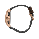 Maserati Triconic Chronograph Grey Dial Brown Leather Strap Watch For Men - R8871639003