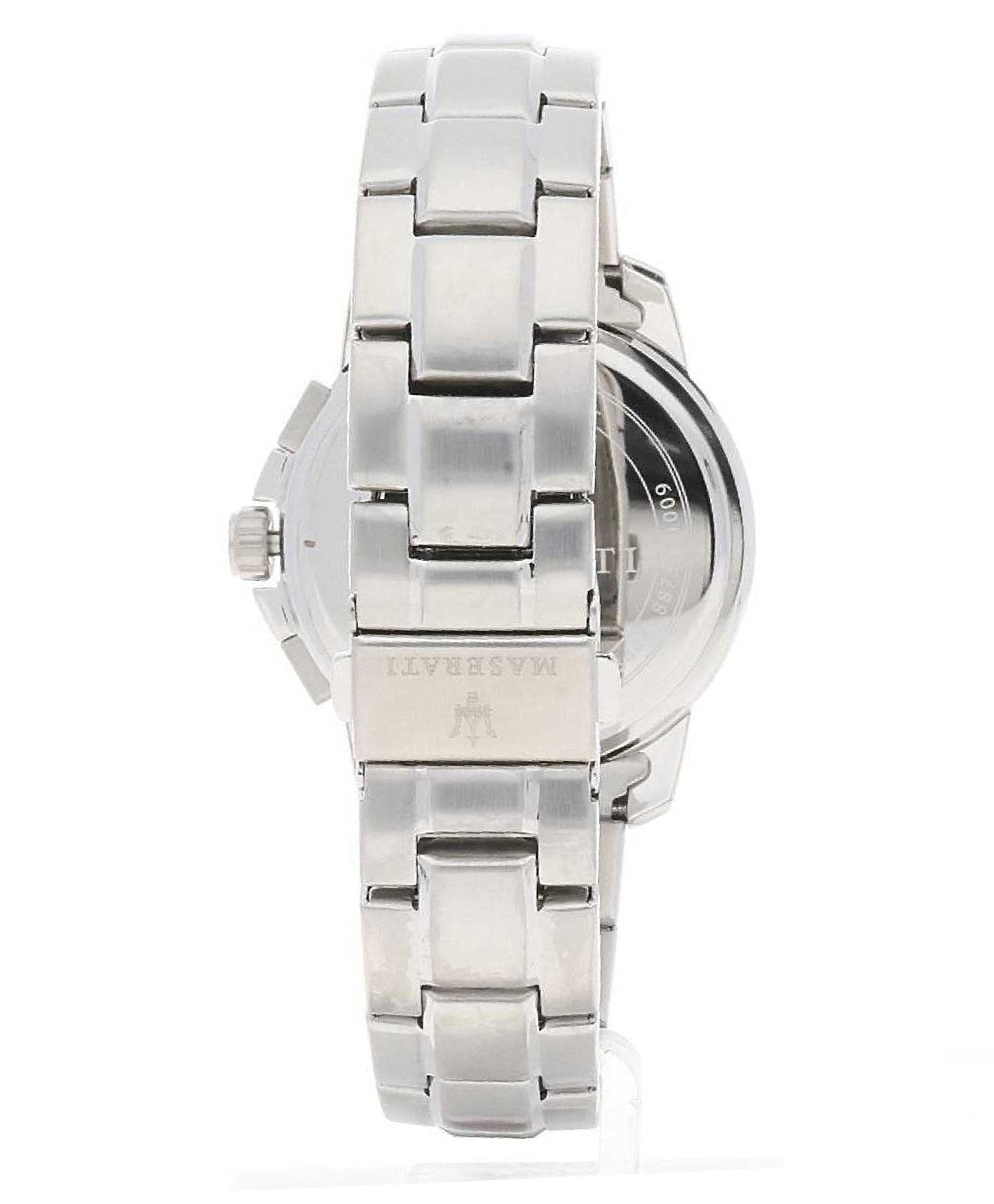 Maserati Successo Chronograph Black Dial Silver Steel Strap Watch For Men - R8873621009