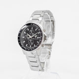 Maserati SFIDA Chronograph Black Dial Silver Steel Strap Watch For Men - R8873640015