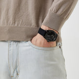 Guess Connoisseur Black Dial Black Silicone Strap Watch For Men - GW0335G1