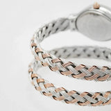 Just Cavalli Novara Silver Dial Two Tone Steel Strap Watch for Women - JC1L264M0075