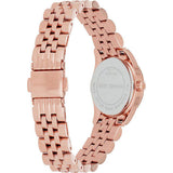 Michael Kors Lexington Quartz White Dial Rose Gold Steel Strap Watch For Women - MK3230