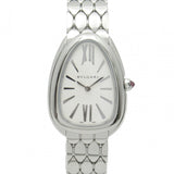 Bvlgari Serpenti Seduttori Quartz White Dial Silver Steel Strap Watch for Women - SERPENTI103141