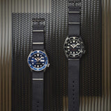 Seiko 5 Sports Automatic Blue Dial Black NATO Strap Watch for Men - SBSA098