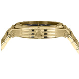 Salvatore Ferragamo F-80 Classic Black Dial Gold Steel Strap Watch for Men - SFHY00821