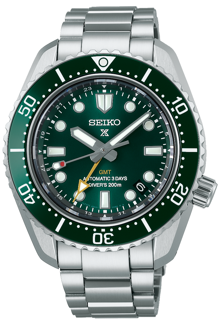 Seiko Prospex 140th Anniversary Limited Divers Green Dial Silver Steel Strap Watch For Men - SPB207J1
