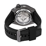 Seiko 5 Sport Automatic Black Dial Black Silicone Strap Watch For Men - SRPD65K3