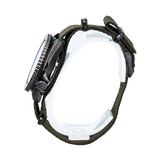 Seiko 5 Sport Automatic Black Dial Green Nylon Strap Watch For Men - SRPD65K4