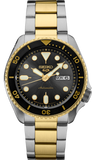 Seiko 5 Sports Automatic Special Creation Black Dial Two Tone Steel Strap Watch For Men - SRPK22