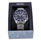 Seiko 5 Sports Automatic Blue Dial Silver Steel Strap Watch for Men - SRPK97K1