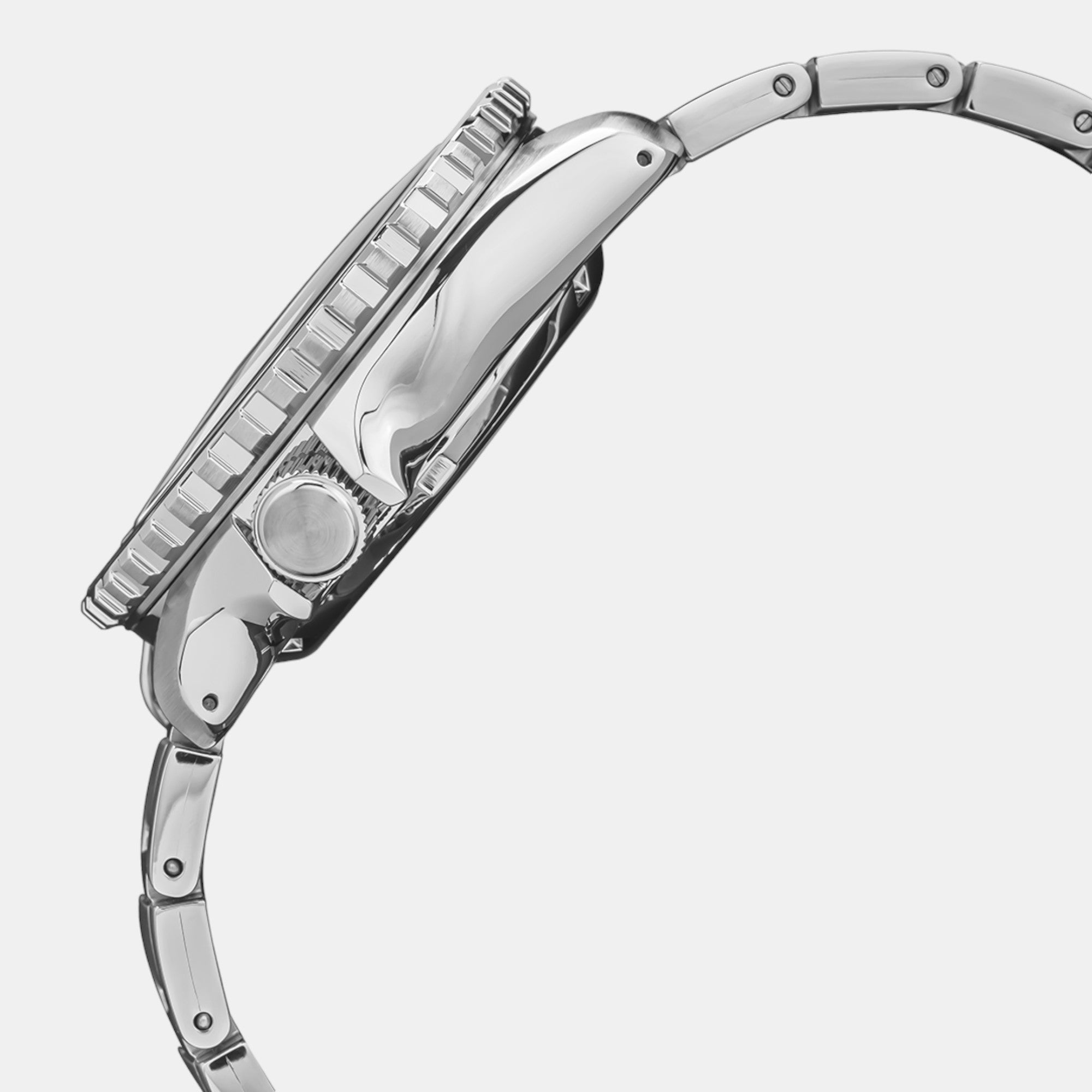 Seiko 5 Sport Automatic SKX Series Black Dial Silver Steel Strap Watch for Men - SRPK99K1