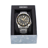 Seiko 5 Sport Automatic SKX Series Black Dial Silver Steel Strap Watch for Men - SRPK99K1
