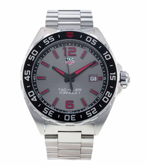Tag Heuer Formula 1 Quartz Anthracite Dial Silver Steel Strap Watch for Men - WAZ1018.BA0842