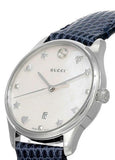 Gucci G-Timeless Signature Mother of Pearl Star Dial Blue Watch For Women - YA126588