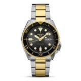 Seiko 5 Sports Automatic Special Creation Black Dial Two Tone Steel Strap Watch For Men - SRPK22