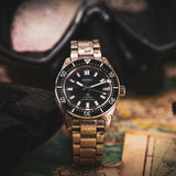 Seiko Prospex 1965 Modern Re Interpretation Automatic Black Dial Silver Steel Strap Watch For Men - SPB143J1