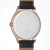 Tissot T Classic Tradition Silver Dial Brown Leather Strap Watch For Men - T063.610.36.038.00