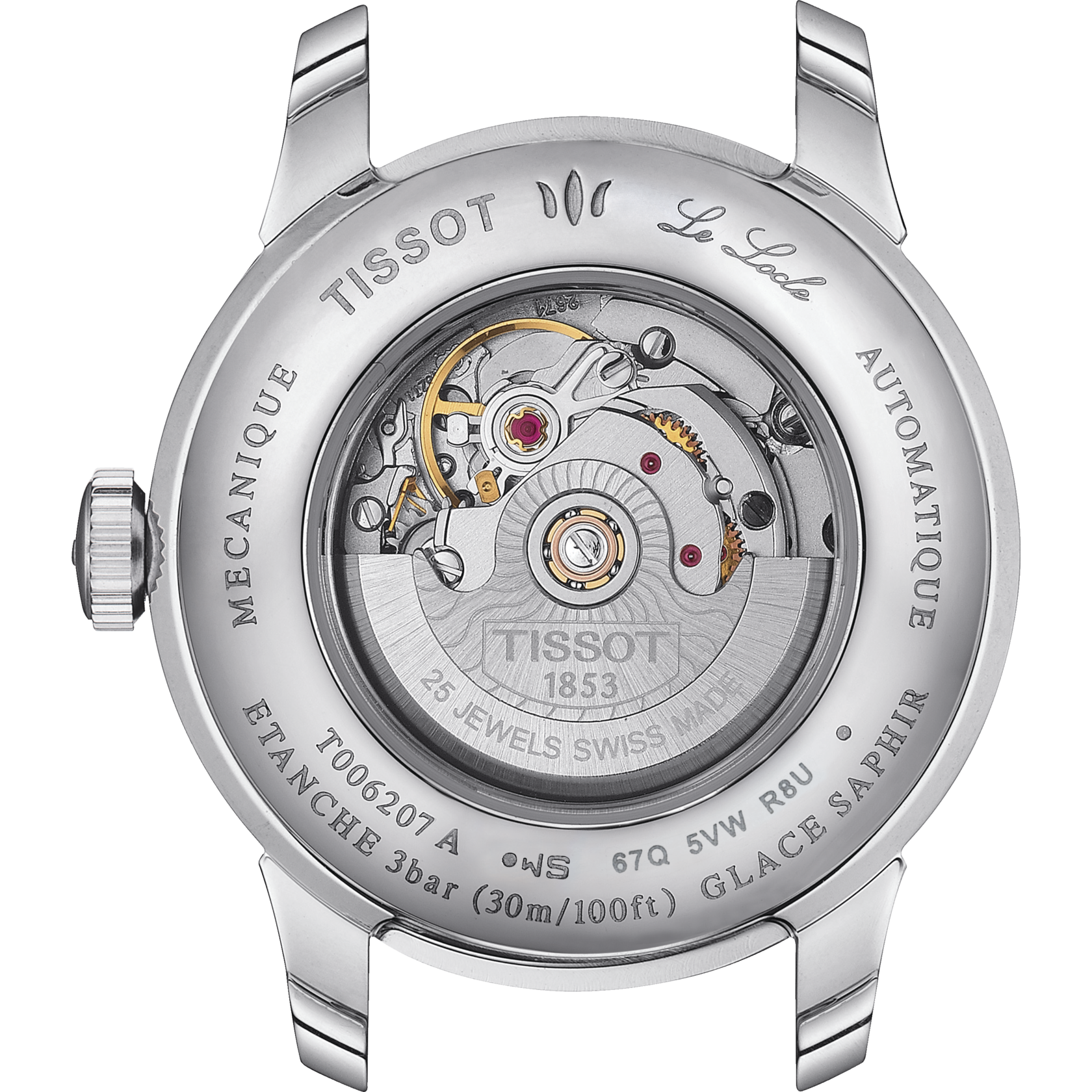 Tissot Le Locle Automatic Lady Silver Dial Silver Steel Strap Watch For Women - T006.207.11.036.00