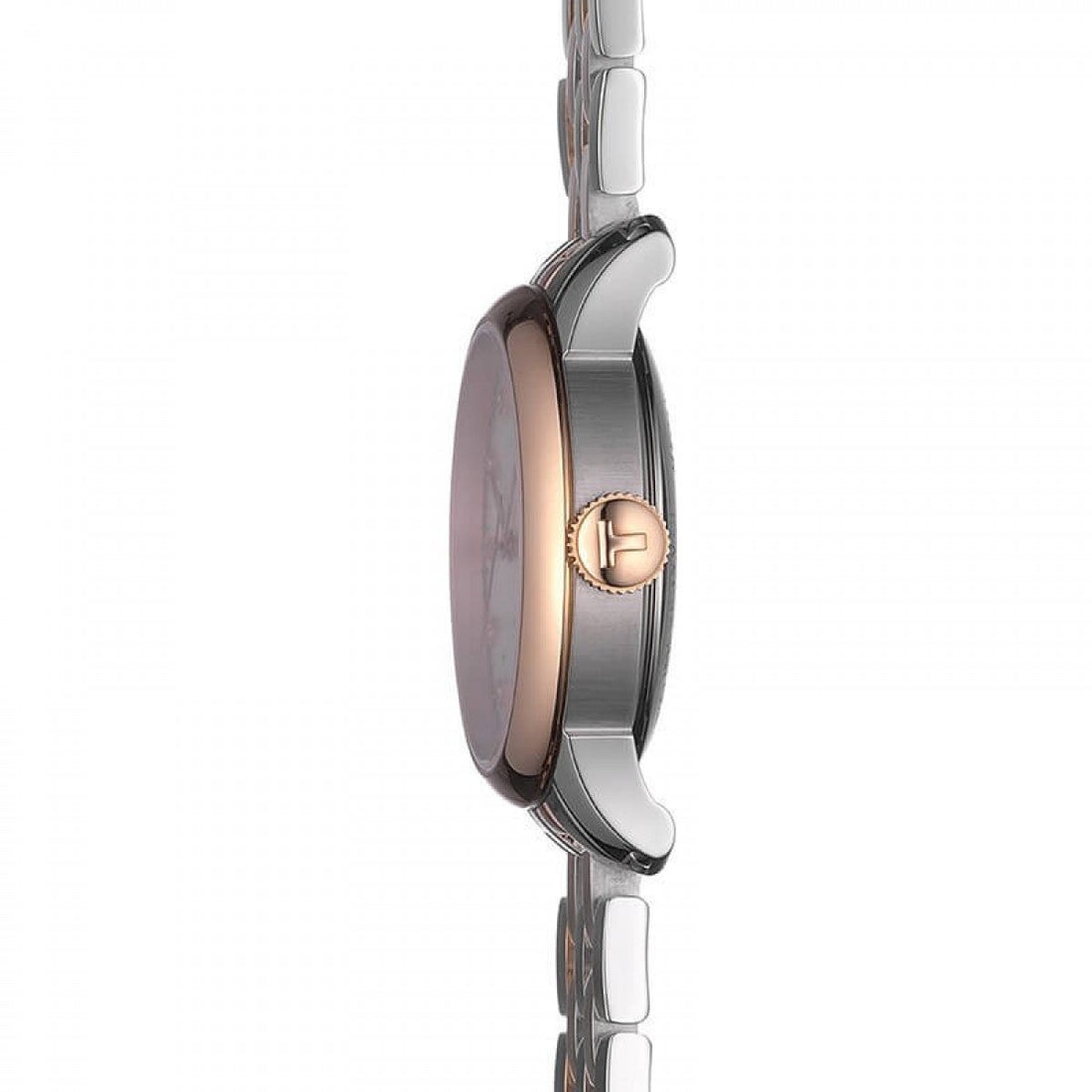 Tissot Le Locle Automatic Diamonds Mother of Pearl White Dial Two Tone Steel Strap Watch For Women - T006.207.22.116.00