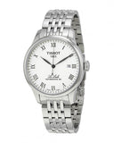 Tissot Le Locle Powermatic 80 Silver Dal Silver Steel Strap Watch For Men - T006.407.11.033.00