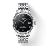Tissot Le Locle Powermatic 80 Black Dial Silver Steel Strap Watch For Men - T006.407.11.053.00