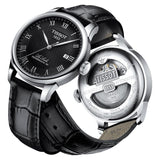 Tissot Le Locle Powermatic 80 Black Dial Black Leather Strap Watch For Men - T006.407.16.053.00