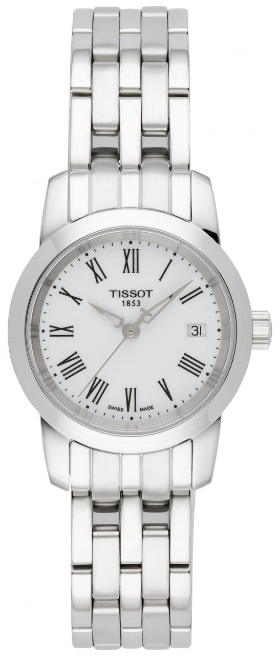 Tissot T Classic Dream White Dial Silver Steel Strap Watch For Men - T033.210.11.013.00