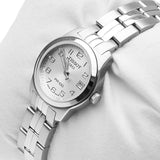 Tissot T Classic PR100 Silver Dial Silver Steel Strap Watch For Women - T049.210.11.032.00