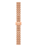 Tissot T Lady Lovely Silver Dial Rose Gold Steel Strap Watch For Women - T058.009.33.031.01