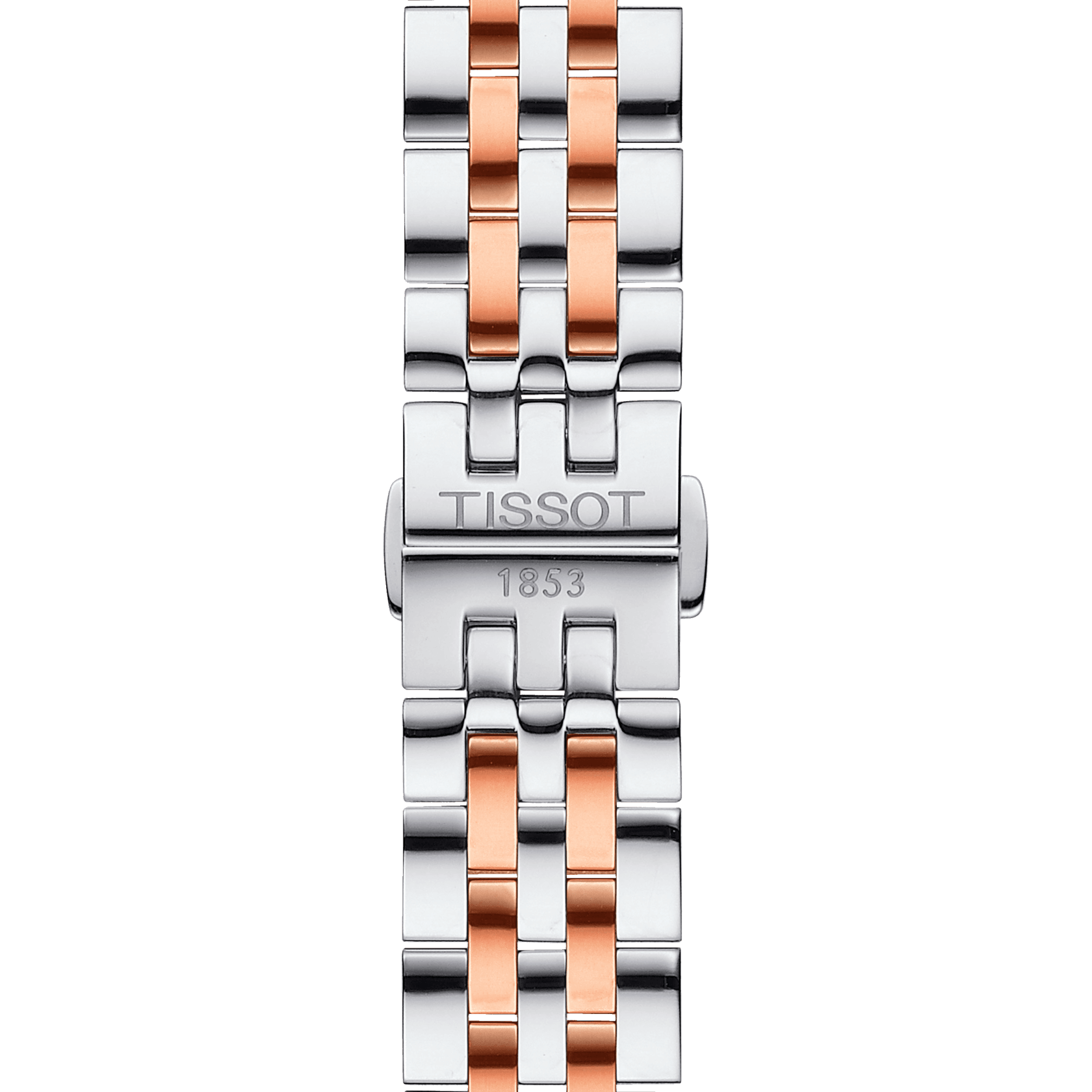 Tissot T Classic Tradition White Dial Two Tone Mesh Bracelet Watch For Men - T063.610.22.037.01