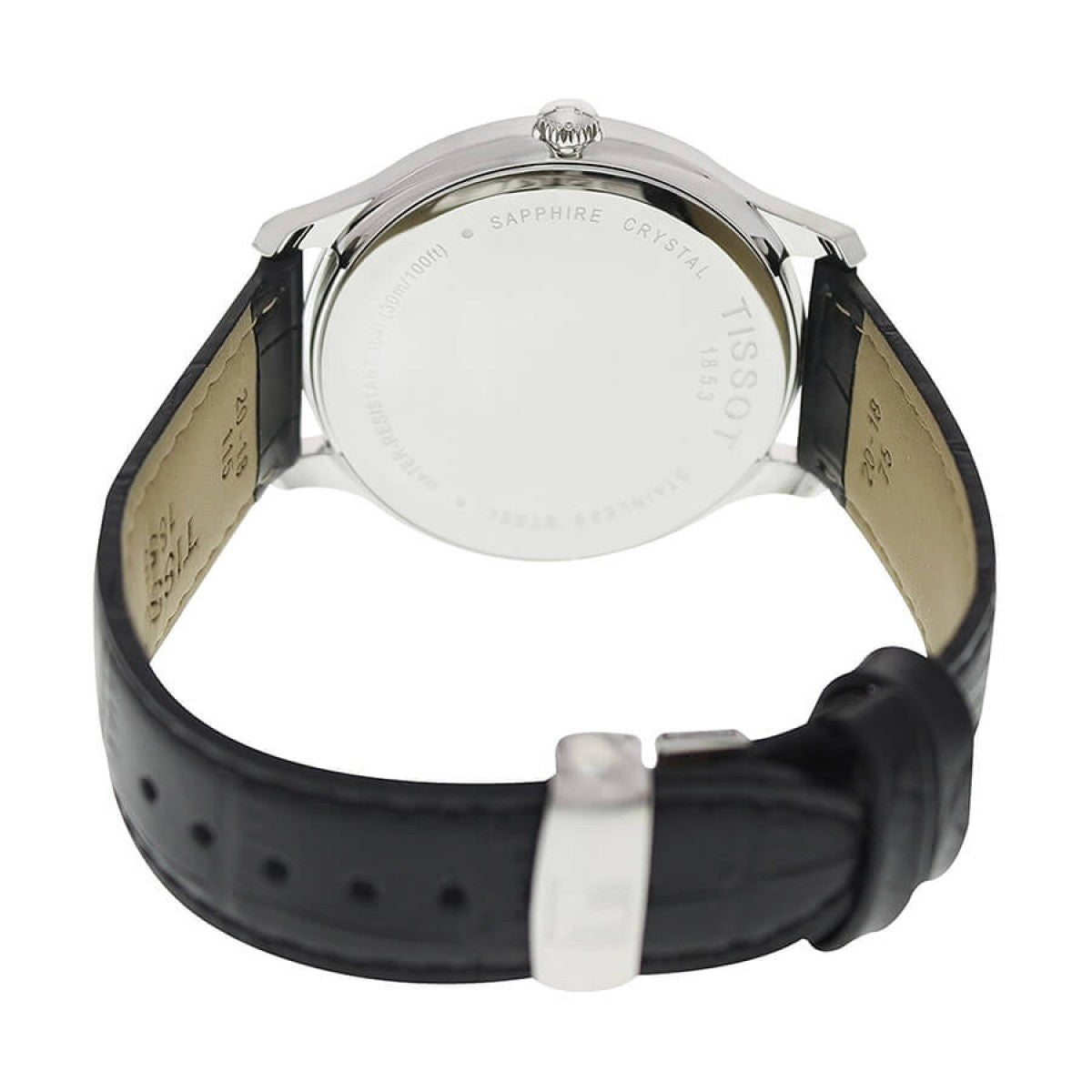 Tissot T Classic Tradition Black Dial Black Leather Strap Watch For Men - T063.610.16.052.00