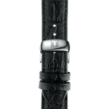 Tissot T Classic Tradition Quartz Black Dial Black Leather Strap Watch For Men - T063.610.16.058.00