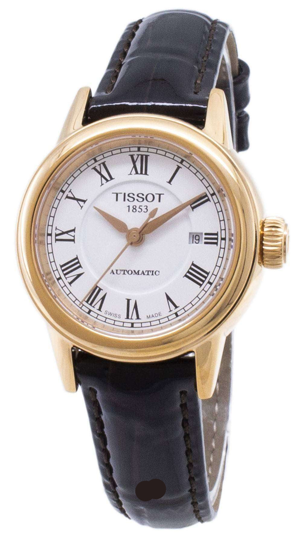 Tissot T Classic Carson White Dial Brown Leather Strap Watch For Women - T085.207.36.013.00