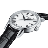 Tissot T Classic Carson White Dial Black Leather Strap Watch for Men - T085.410.16.013.00