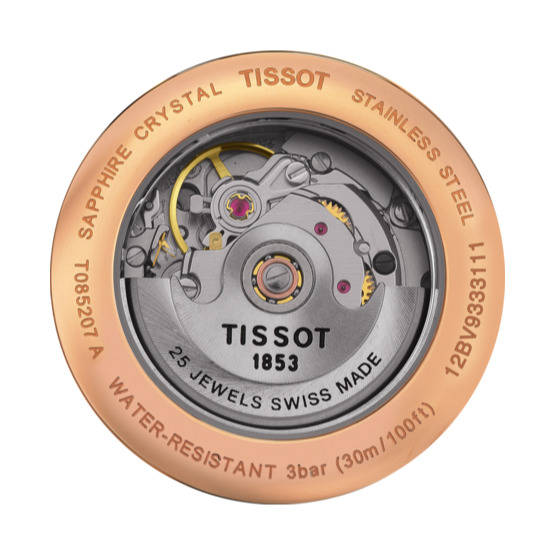 Tissot T Classic Carson White Dial Brown Leather Strap Watch For Women - T085.207.36.013.00