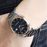 Tissot Luxury Powermatic 80 Black Dial Silver Steel Strap Watch For Men - T086.407.22.051.00