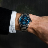 Tissot Luxury Powermatic 80 Blue Dial Silver Steel Strap Watch For Men - T086.407.11.047.00