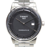 Tissot Luxury Powermatic 80 Black Dial Silver Steel Strap Watch For Men - T086.407.11.051.00