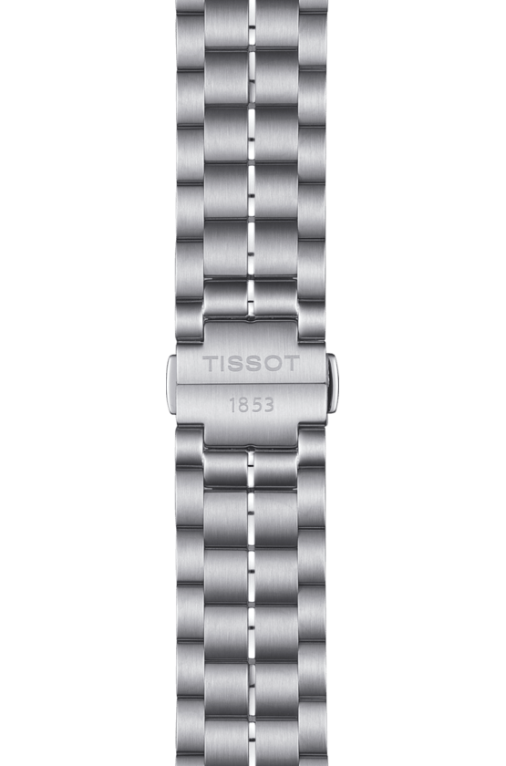 Tissot Luxury Powermatic 80 Black Dial Silver Steel Strap Watch for Men - T086.407.11.201.02