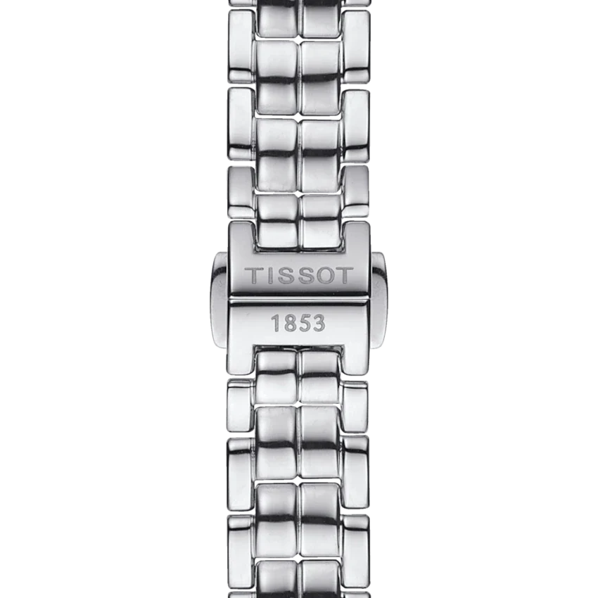 Tissot T Trend Flamingo Black Dial Silver Steel Strap Watch For Women - T094.210.11.051.00