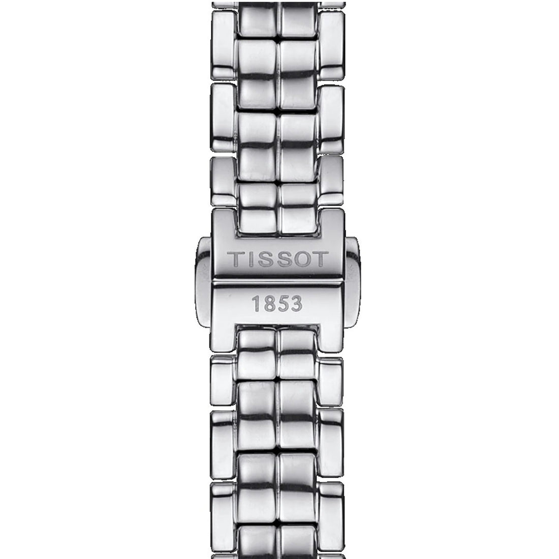 Tissot T Lady Flamingo Diamonds White Dial Silver Steel Strap Watch For Women - T094.210.11.116.01
