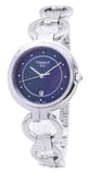 Tissot T Lady Flamingo Mother of Pearl Blue Dial Silver Steel Strap Watch for Women - T094.210.11.126.00