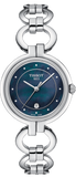 Tissot T Lady Flamingo Mother of Pearl Blue Dial Silver Steel Strap Watch for Women - T094.210.11.126.00
