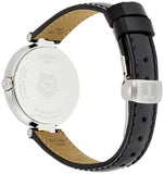Tissot Flamingo Mother of Pearl White Dial Black Leather Strap Watch For Women - T094.210.26.111.00