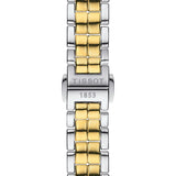 Tissot Flamingo Mother of Pearl White Dial Two Tone Steel Strap Watch For Women - T094.210.22.111.01