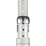 Tissot T Lady Flamingo Mother of Pearl White Dial White Leather Strap Watch For Women - T094.210.26.111.01