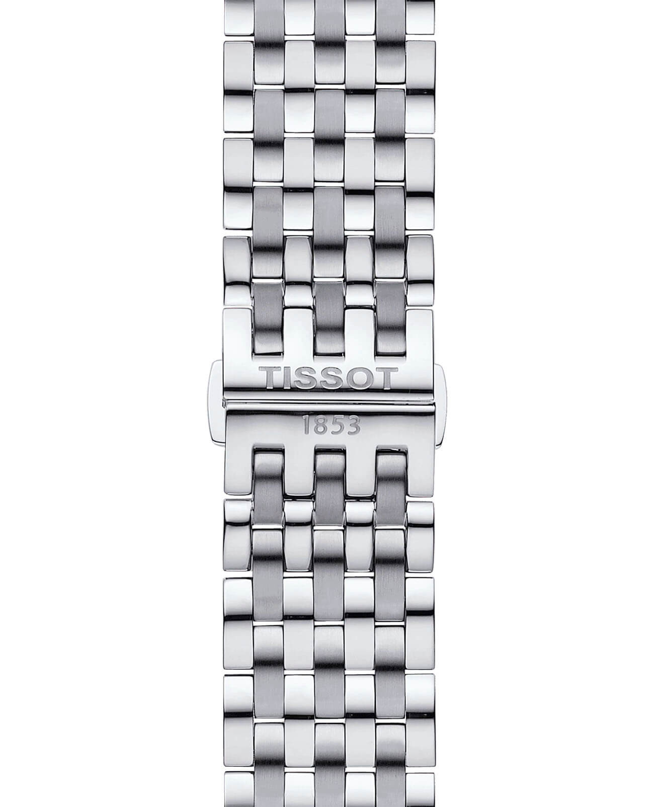 Tissot T Classic Bridgeport Black Dial Silver Steel Strap Watch For Men - T097.410.11.058.00